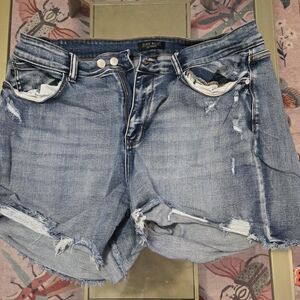 Judy Blue Women's Ripped Jean Shorts - Light Blue